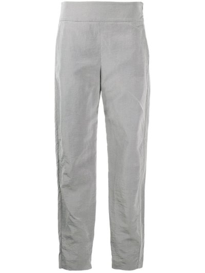 Grey Giorgio Armani Tapered Leg Women's Pants | UAE79666