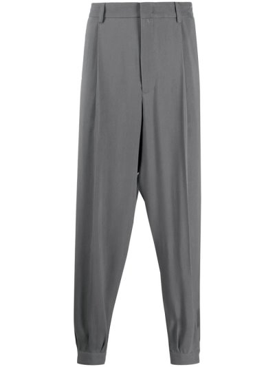 Grey Giorgio Armani Tapered Men's Pants | UAE26032