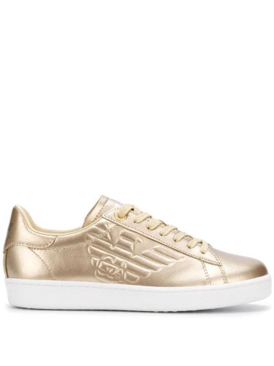 Metal Ea7 Emporio Armani Low Top Women's Sneakers | UAE00206