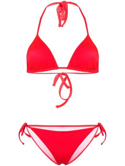 Pink Ea7 Emporio Armani Triangle Women's Bikini | UAE95546