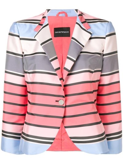 Pink Armani Emporio Classic Single Breasted Women's Blazers | UAE73338
