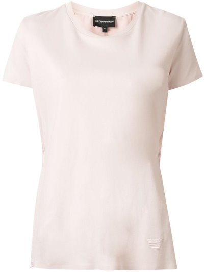 Pink Armani Emporio Elasticated Women's T Shirts | UAE35973