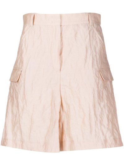 Pink Armani Emporio High Waisted Cargo Women's Shorts | UAE63513