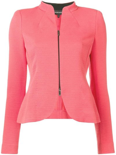 Pink Armani Emporio Padded Jersey Women's Jackets | UAE67041