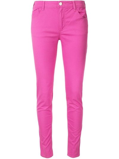 Pink Armani Emporio Stretch Skinny Women's Jeans | UAE91098