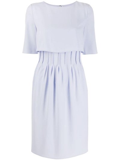 Purple Armani Emporio Double Layer Shift Dress Women's Dress | UAE63710