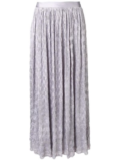 Purple Giorgio Armani Crinkle Maxi Women's Skirts | UAE29968