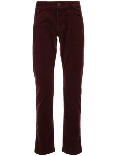 Red Armani Emporio Relaxed Fit Straight Leg Men's Pants | UAE30029