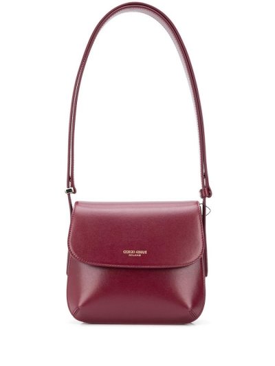 Red Giorgio Armani Logo Women's Shoulder Bags | UAE52691