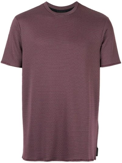 Red / White Armani Emporio Printed Straight Fit Men's T Shirts | UAE96852