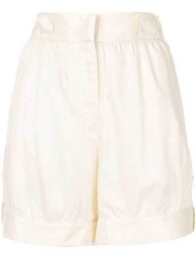 White Armani Emporio Wide Leg Women's Shorts | UAE19512