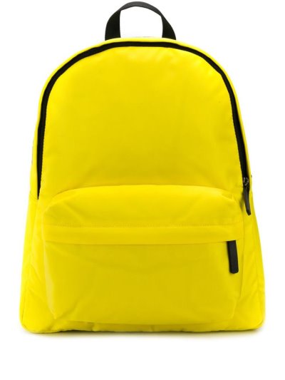 Yellow Armani Emporio Printed Logo Women's Backpacks | UAE00704