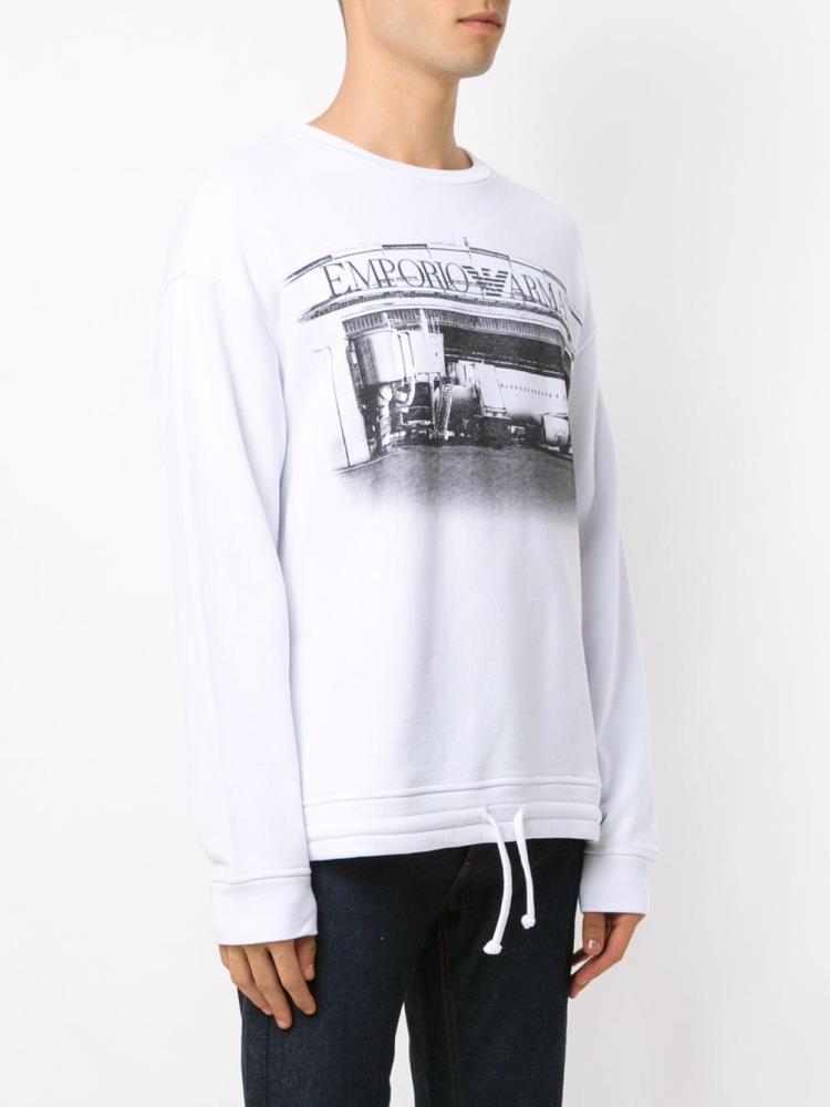 Emporio armani white jumper outlet