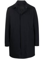 Armani Coats UAE Blue Emporio Armani Hooded Raincoat Mens